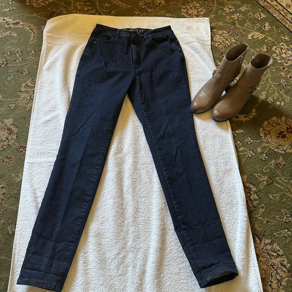G by Giuliana Women's Dark Navy Skinny Jeans